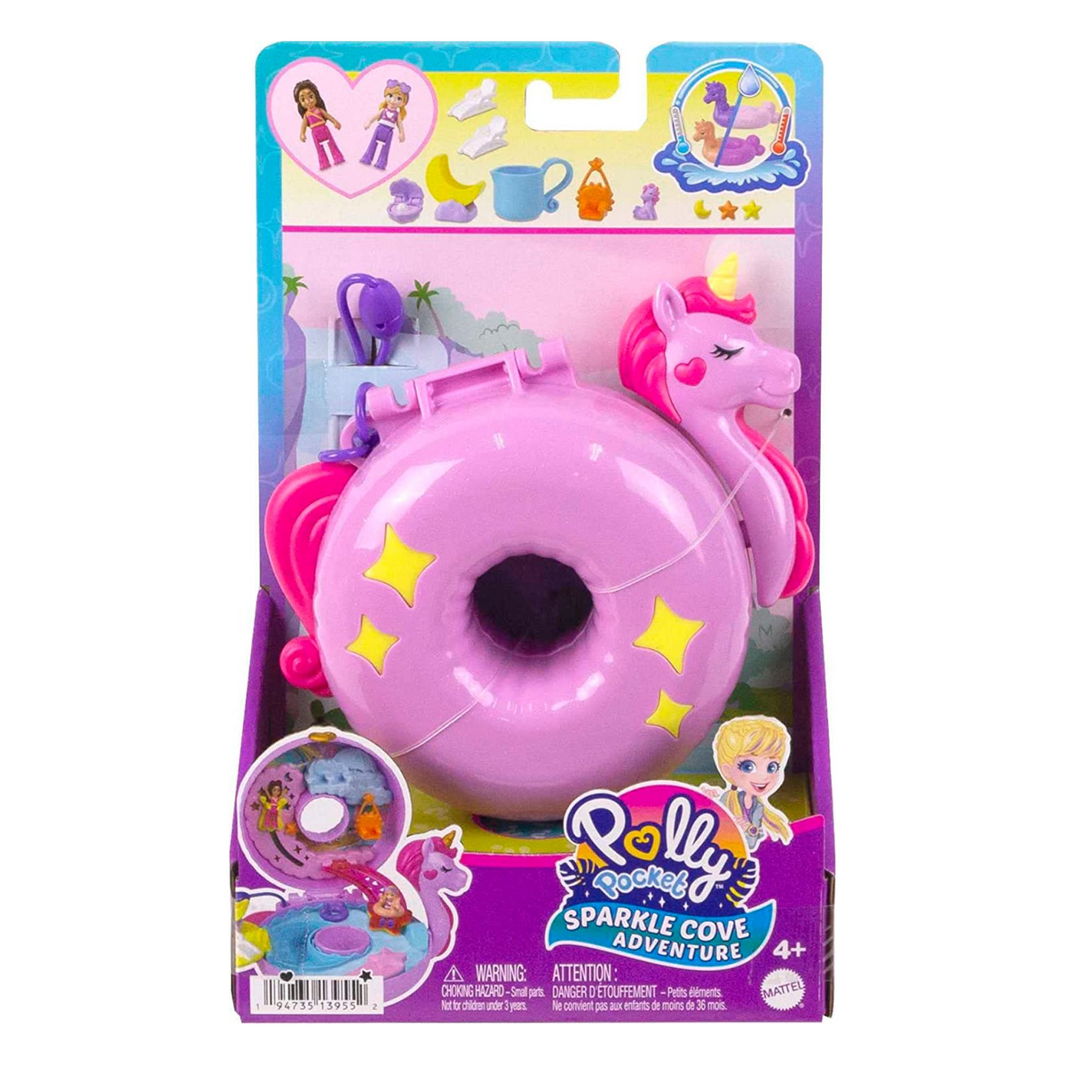 Polly Pocket Sparkle Cove Unicorn Floatie Compact – Treehouse Toys