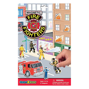 Create-A-Scene Magnetic Playset Fire Fighters