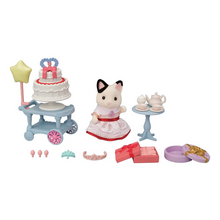Load image into Gallery viewer, Party Time Playset (Tuxedo Cat Girl)
