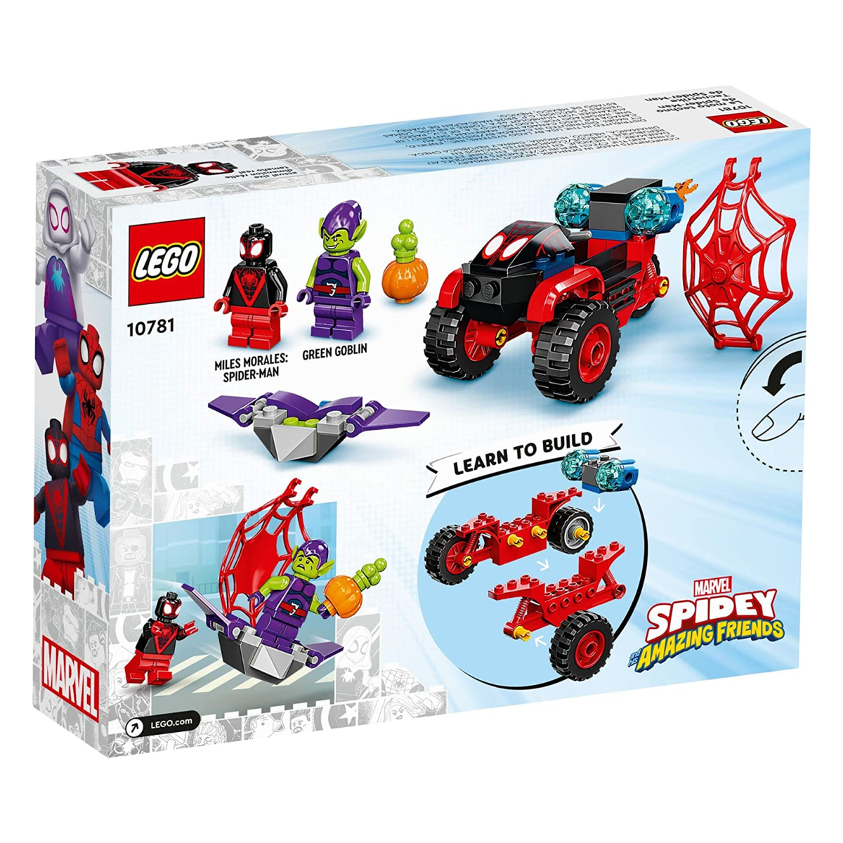 LEGO Marvel Miles Morales Spider Man s Techno Trike Child s Play