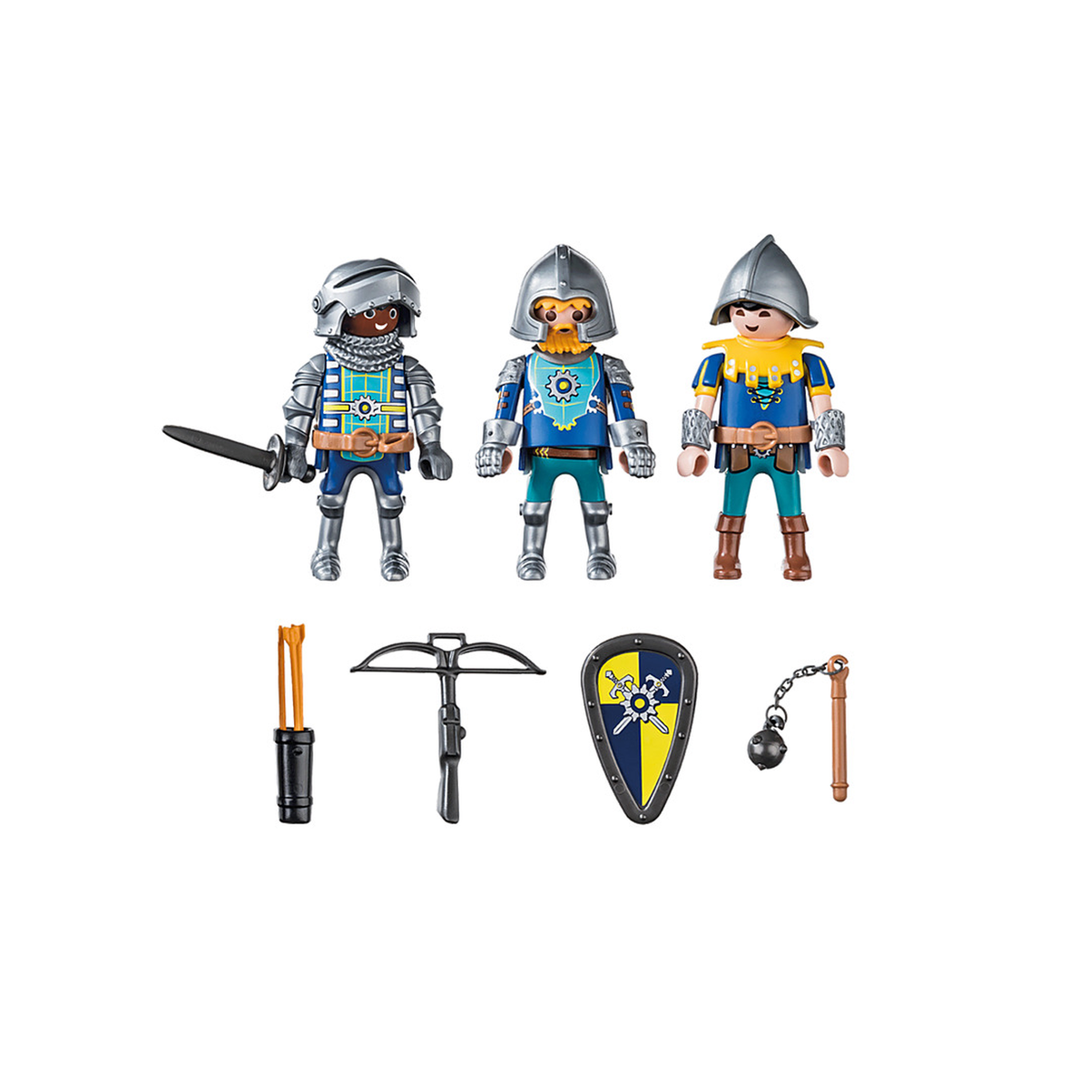 Playmobil 71297 Novelmore Knight and Training Accessories - Dive into a  Knightly Adventure with Weapon and Targets - Knight - History & Imaginary 