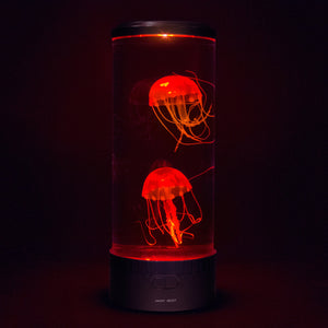 Jellyfish mood lamp with red lights