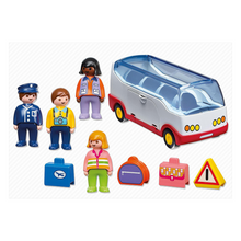 Load image into Gallery viewer, Playmobil 123 Airport Shuttle Bus
