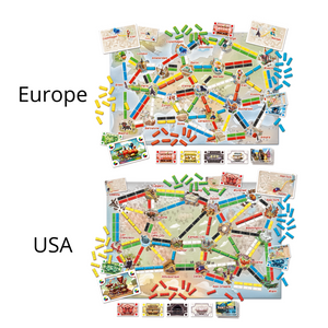 Ticket to Ride First Journey game boards