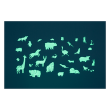 Load image into Gallery viewer, Glow-in-the-Dark Wall Stickers - Animals
