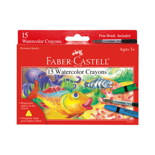 15 Watercolor Crayons