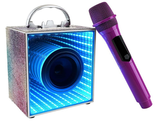 Pop Star Karaoke Infinity Portable Karaoke Speaker w/ Microphone