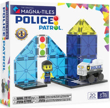 Load image into Gallery viewer, Magna-Tiles Police Patrol 20pc Set
