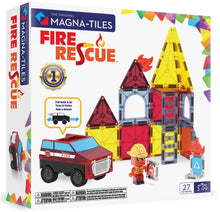 Load image into Gallery viewer, Magna-tiles Fire Rescue 27pc set