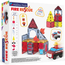 Load image into Gallery viewer, Magna-tiles Fire Rescue 27pc set