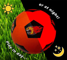 Load image into Gallery viewer, SOCCER BOMB ORANGE &amp; BLACK SIZE 5