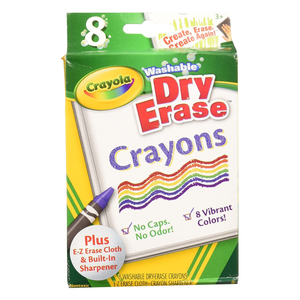  Crayola Washable 8-Count Dry Erase Crayons