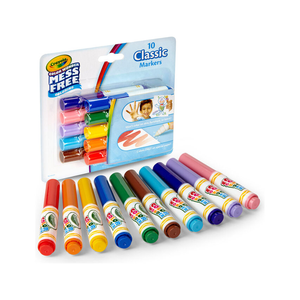  Color Wonder Mess Free Mini Markers Classic Colors, 10 Count
