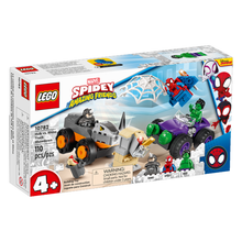 Load image into Gallery viewer, LEGO Marvel Spidey and His Amazing Friends Hulk vs. Rhino Truck Showdown