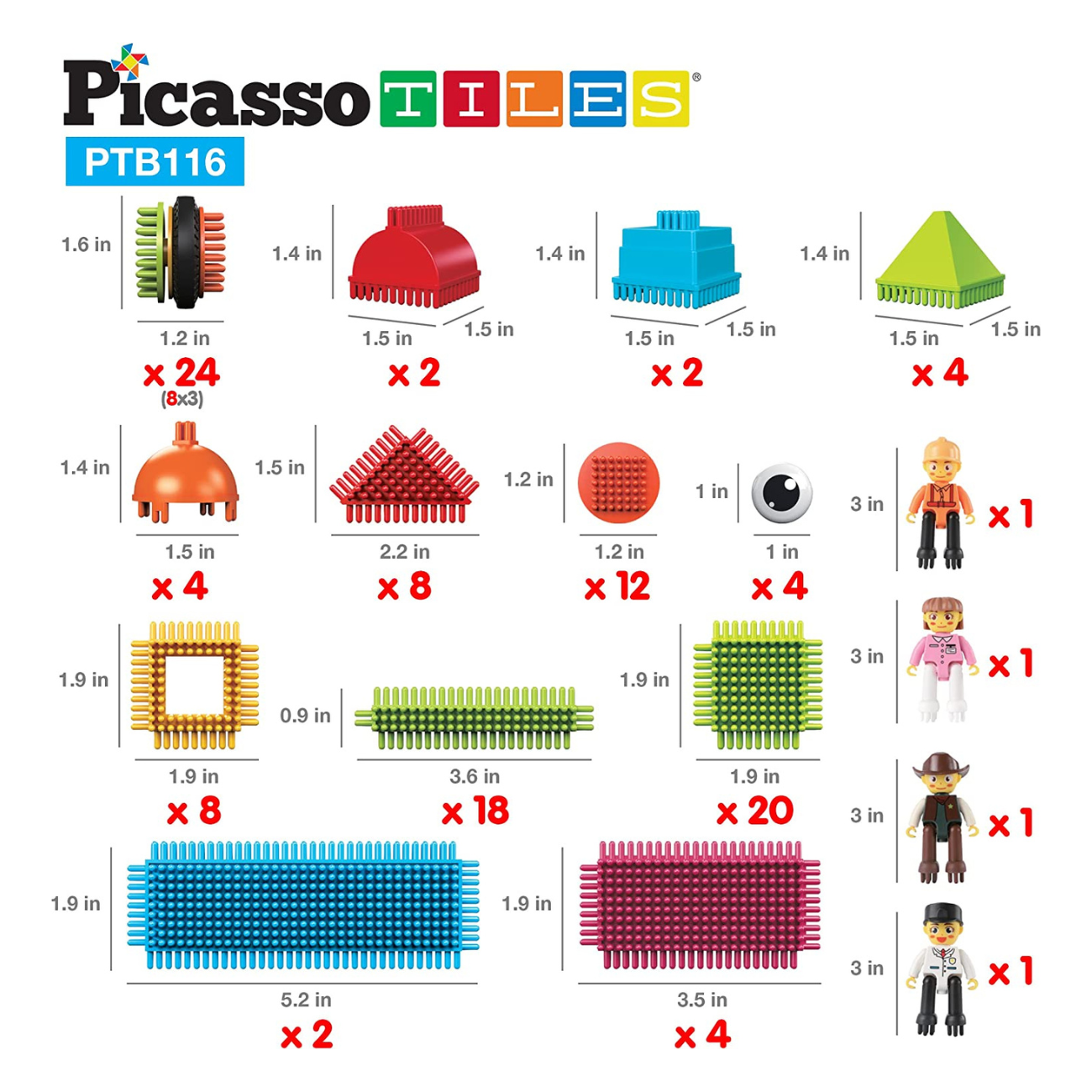 Picasso top bristle blocks