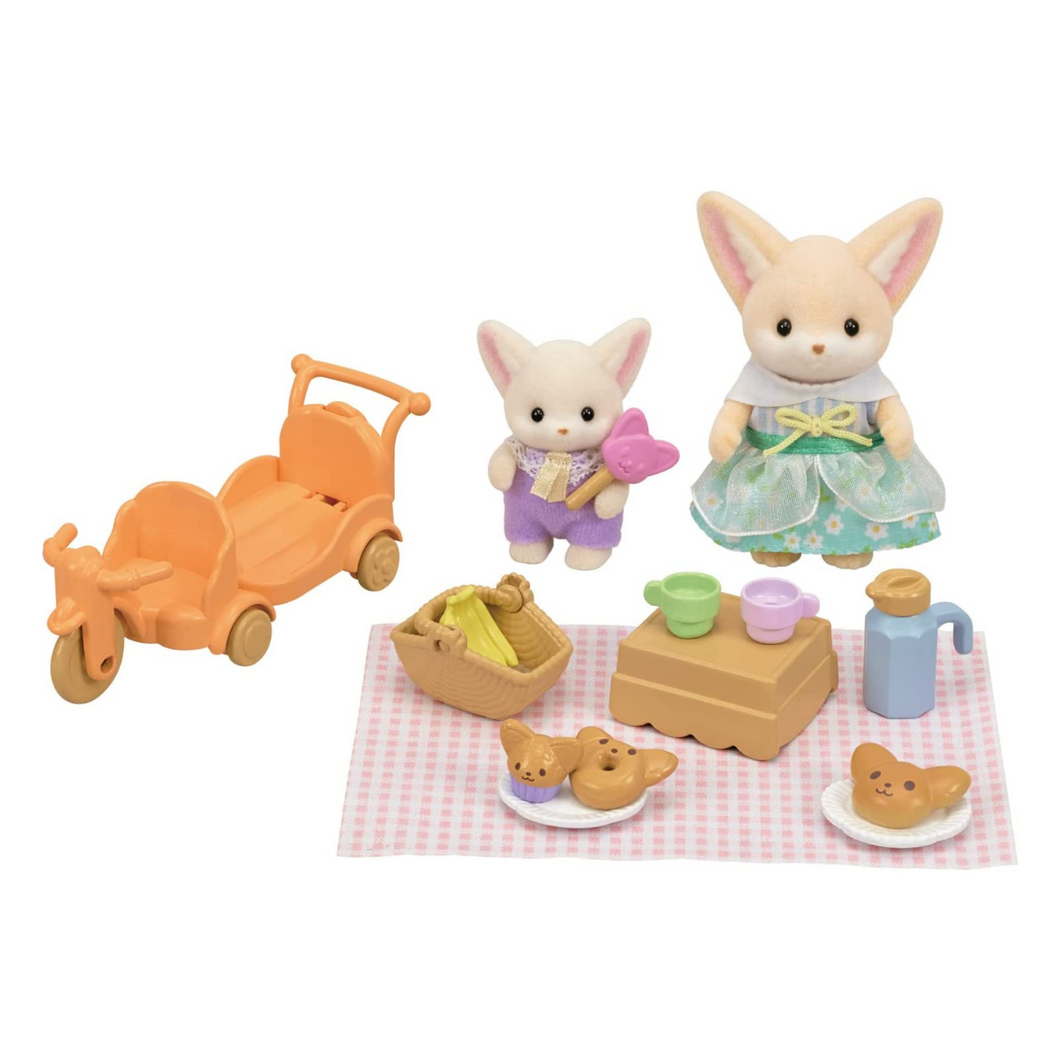 Calico Critters Sunny Picnic Set Fennec Fox Sister Baby Child s Play
