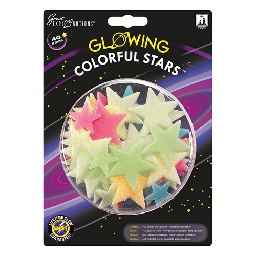 Colorful Glow Stars