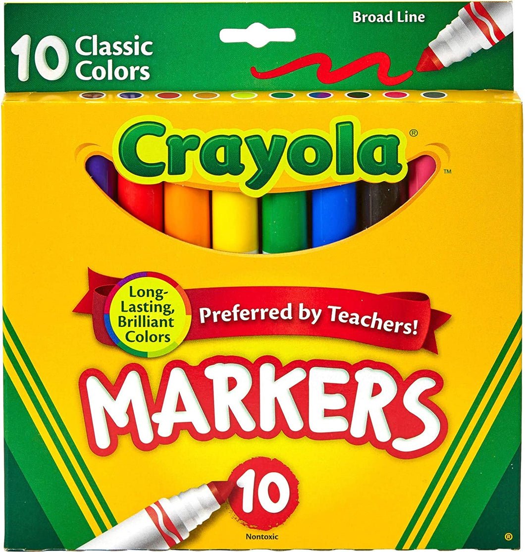 Crayola Broad Line Markers (10 Count)
