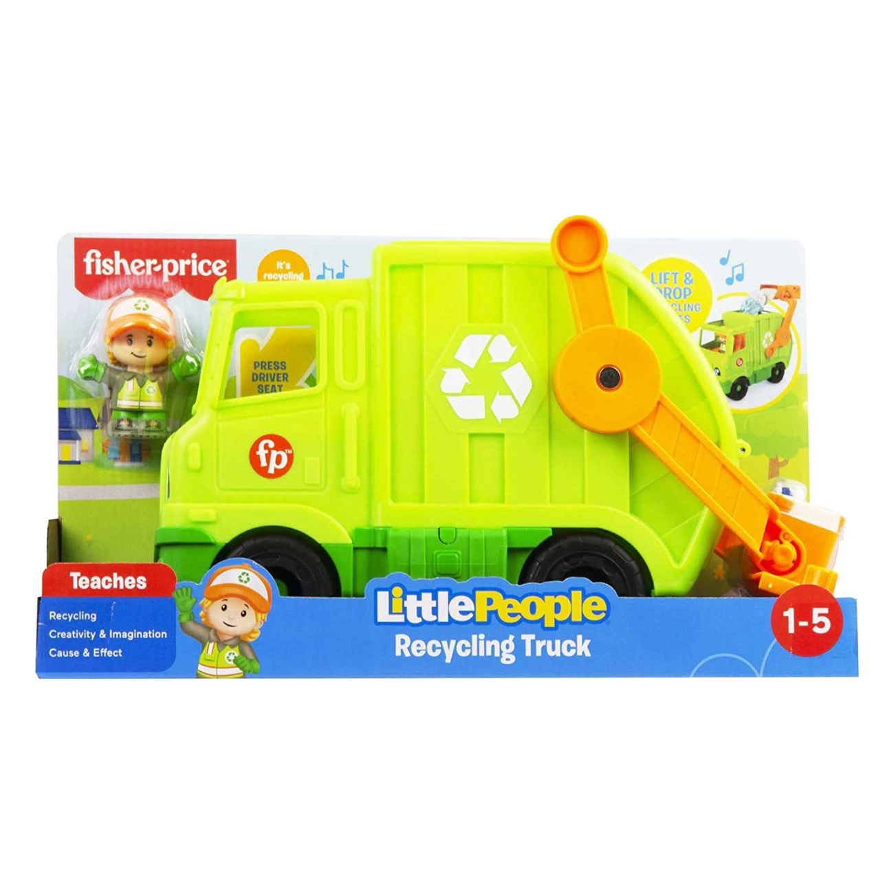 Fisher price garbage deals truck