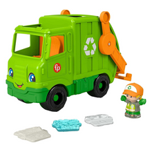 Load image into Gallery viewer, Fisher-Price Little People Recycling Garbage Truck