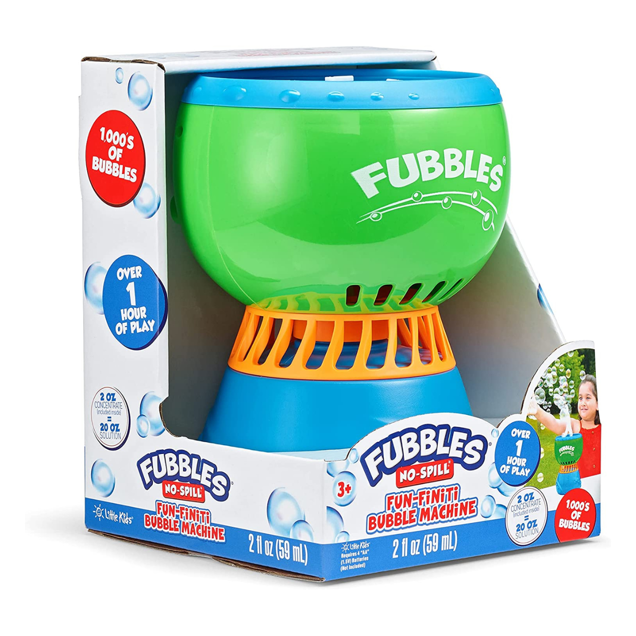 Child's bubble outlet machine