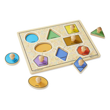 Load image into Gallery viewer, Jumbo Knob Puzzle - Large Shapes