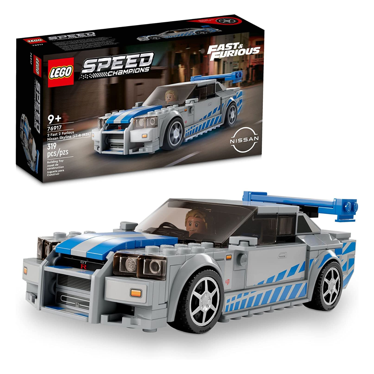 LEGO Speed Champions 2 Fast 2 Furious Nissan Skyline GT-R (R34) – Child's  Play