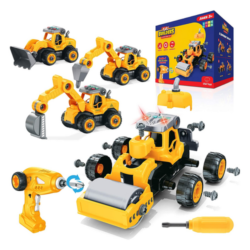 Lil Builders Take Apart 4-in-1 Construction Toy
