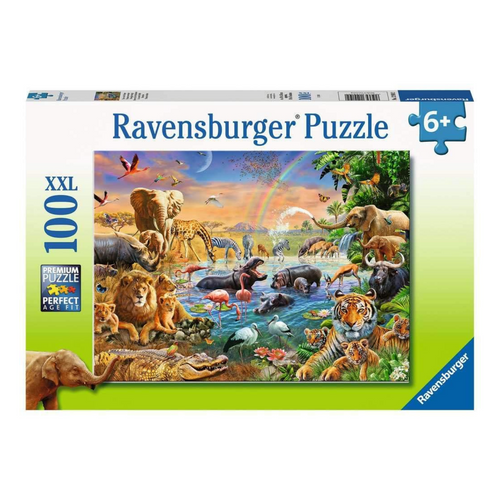 Savannah Jungle Waterhole 100-Piece Puzzle