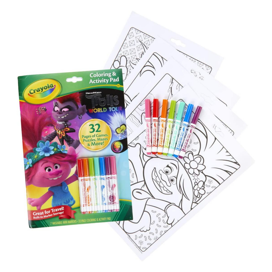 Crayola Pip-Squeaks Washable Markers & Paper Set, Kids Travel Activities,  Age