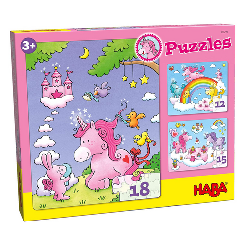 Unicorn Glitterluck Jigsaw Puzzles (Set Of 3)