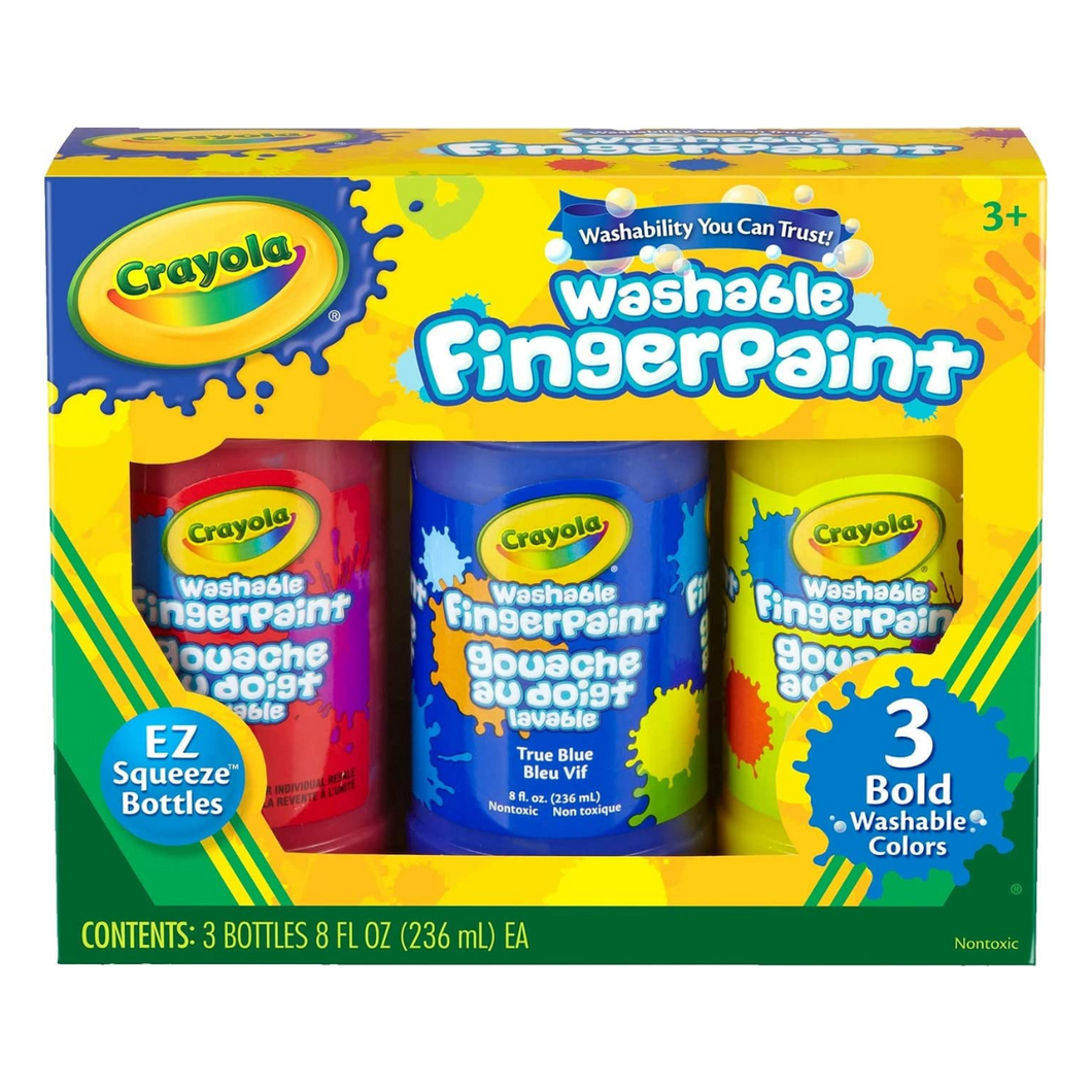 Washable Finger Paint - Bold Primary Colors