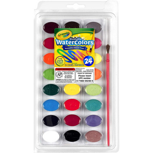 Washable Watercolors 24 Cout