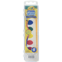 Load image into Gallery viewer, Washable Watercolors 8 Count