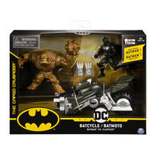 Load image into Gallery viewer, Batcycle with Batman &amp; Clayface
