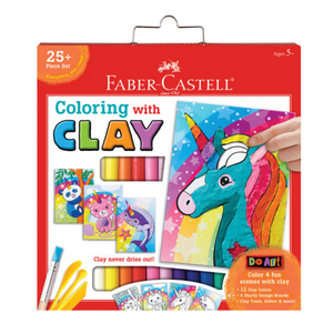 Coloring with Clay Unicorn & Friends