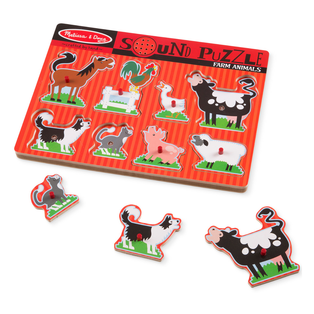 Farm Animals Sound 8-Piece Puzzle
