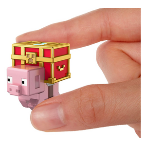 Hands holding Minecraft Mini Figure 