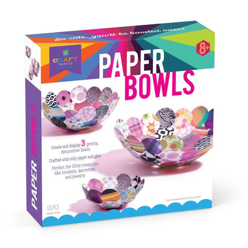 Paper bowl craft kit by Craft-tastic - box
