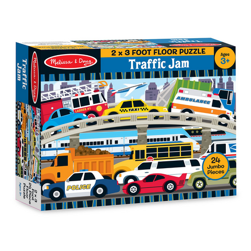 Traffic Jam 24-Piece Floor Puzzle